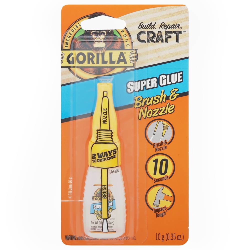 Gorilla Brush & Nozzle Super Glue (10 g)