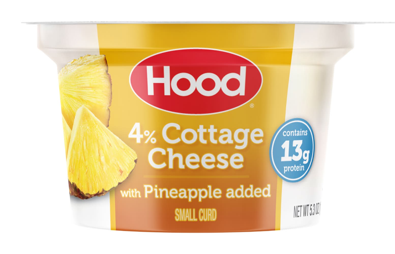 Hood Small Curd With Pineapple Cottage Cheese (5.3 oz)