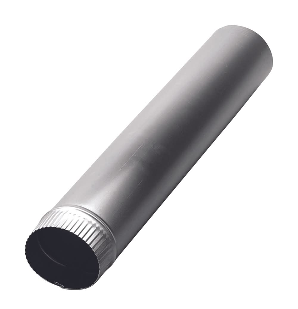 Deflect-O 24 In. L X 3 In. D Silver Aluminum Vent Pipe