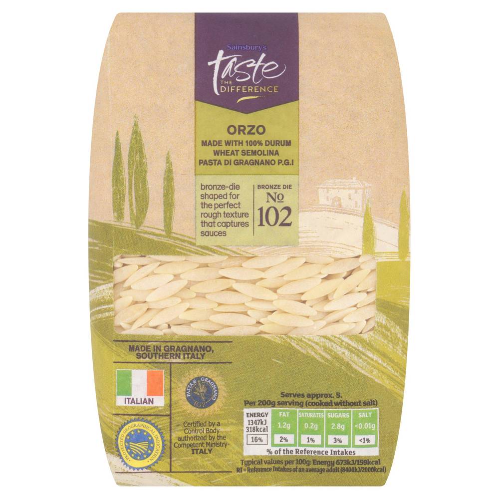 Sainsbury's Orzo Pasta, Taste the Difference 500g