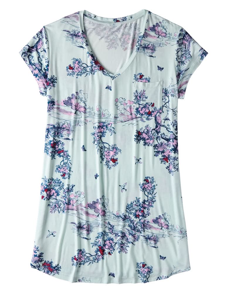 Serra Soft Sleep Shirt, Women, XL, Light Blue