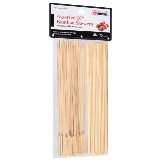 Culinary Elements Assorted Bamboo Skewers 10 Inch