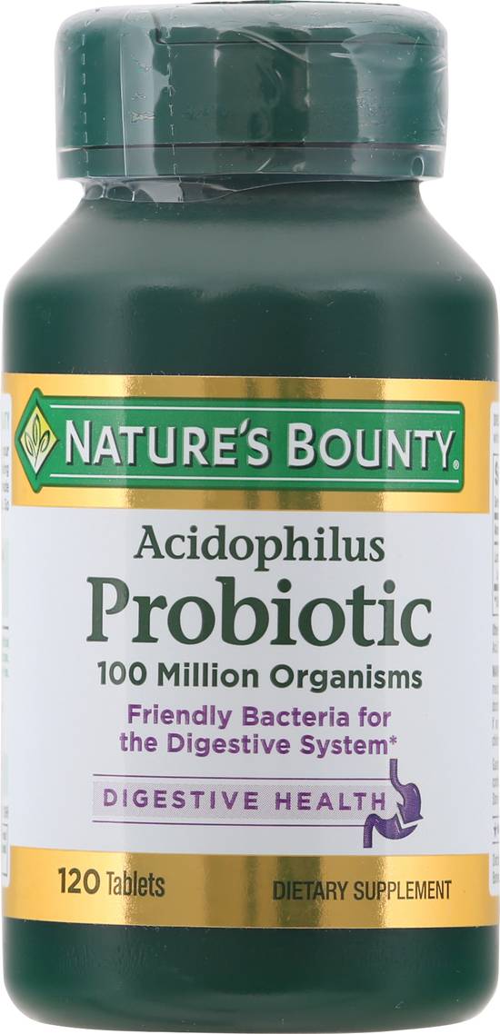 Nature's Bounty Acidophilus Probiotic Dietary Supplement Tablets (120 ct)