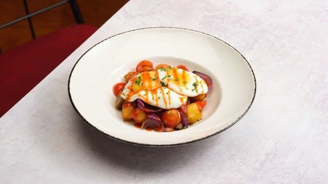 Mushroom & Cherry Tomato Hash