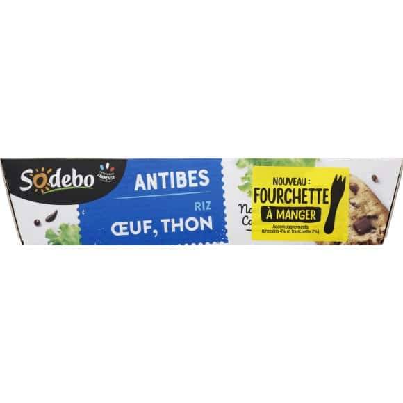 Sodebo - Salade antibes riz œuf et thon (320g)