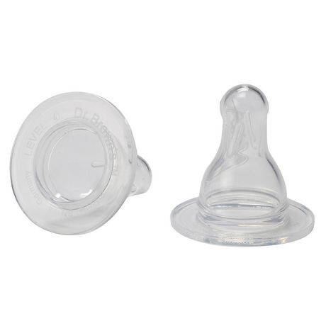 Dr. Brown's Standard Silicone Nipple Level 4, 2-pack