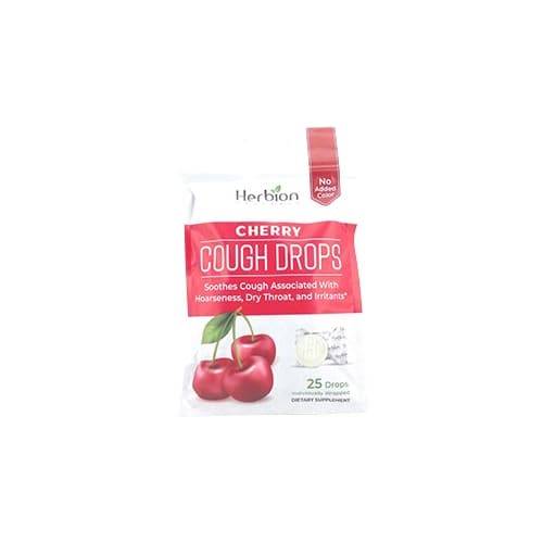 Herbion Cherry Flavored Cough Suppressant Drops (25 ct)