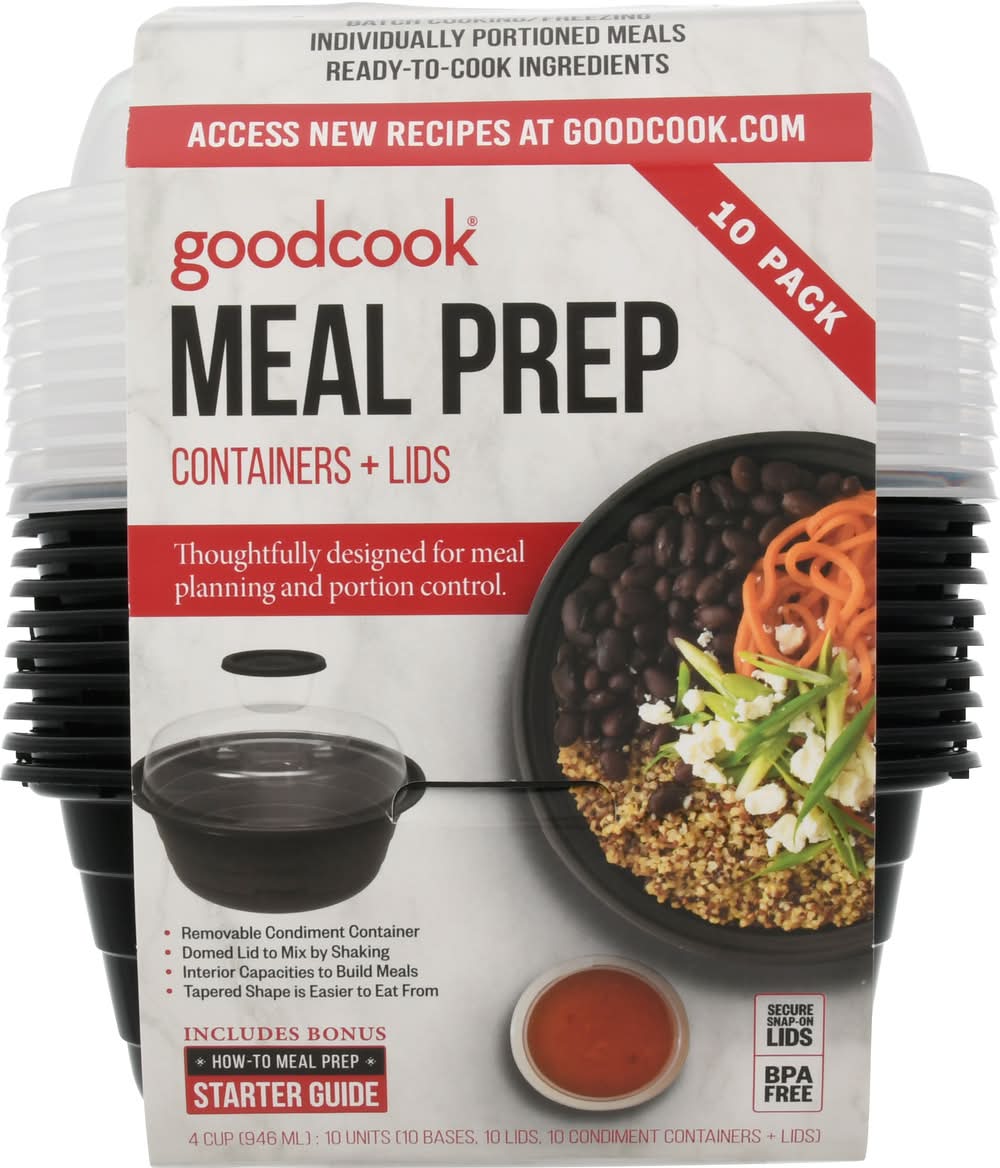 GoodCook Meal Prep Containers With Lids (10 ct)