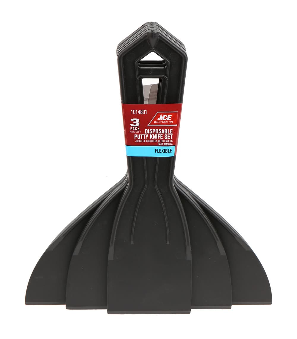 ACE Assorted Plastic Flat Paint Scraper