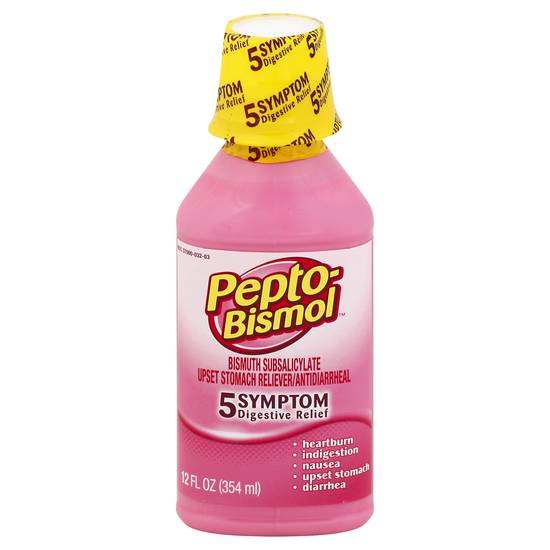 Pepto-Bismol Original Upset Stomach Reliever & Antidiarrheal (12 fl oz)