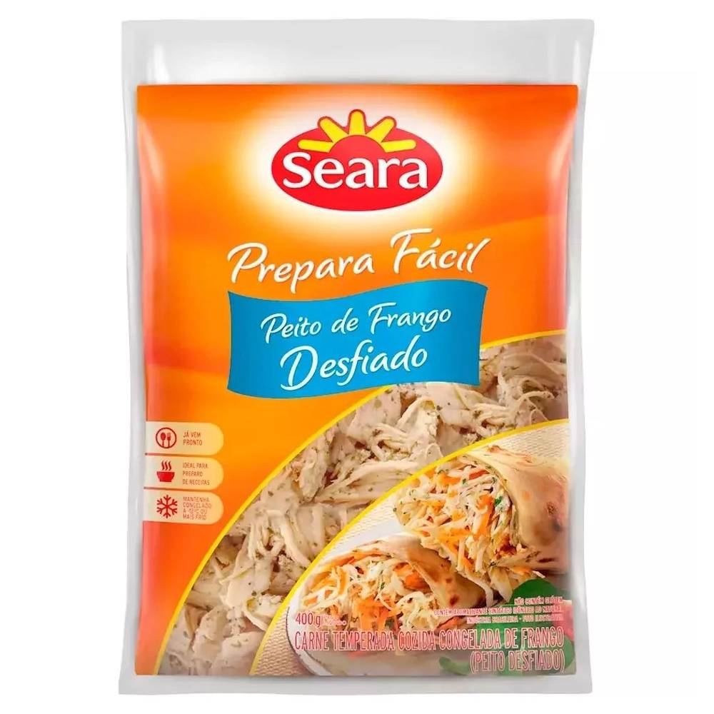 Seara · Peito de frango desfiado e congelado (400 g)