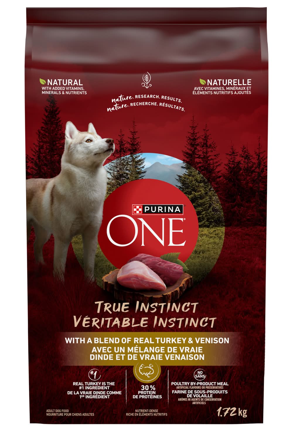 Purina True Instinct Turkey & Venison Natural Dog Food, Adult (1.72 kg)