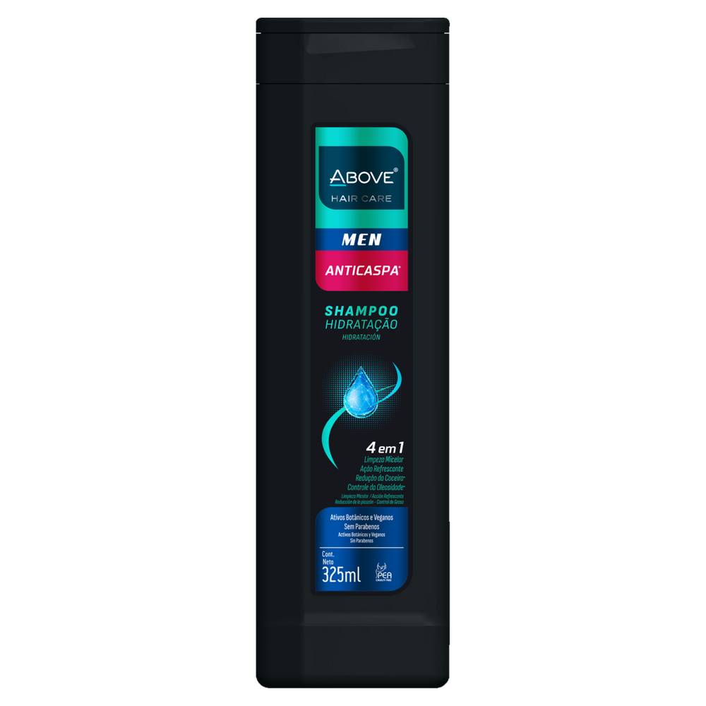 Above · Shampoo hidratação men 4 em 1 anticaspa (325 ml)