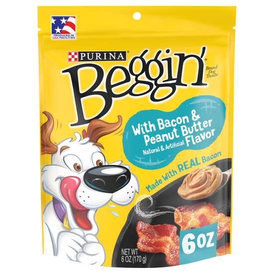 Purina Beggin' Bacon & Peanut Butter Dog Treats (6 oz)