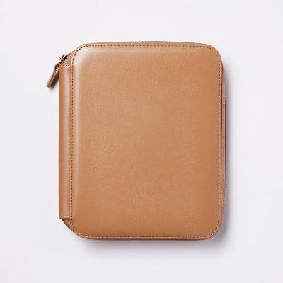 Threshold Zippertech Case With Pockets Rule Notebook, Brown