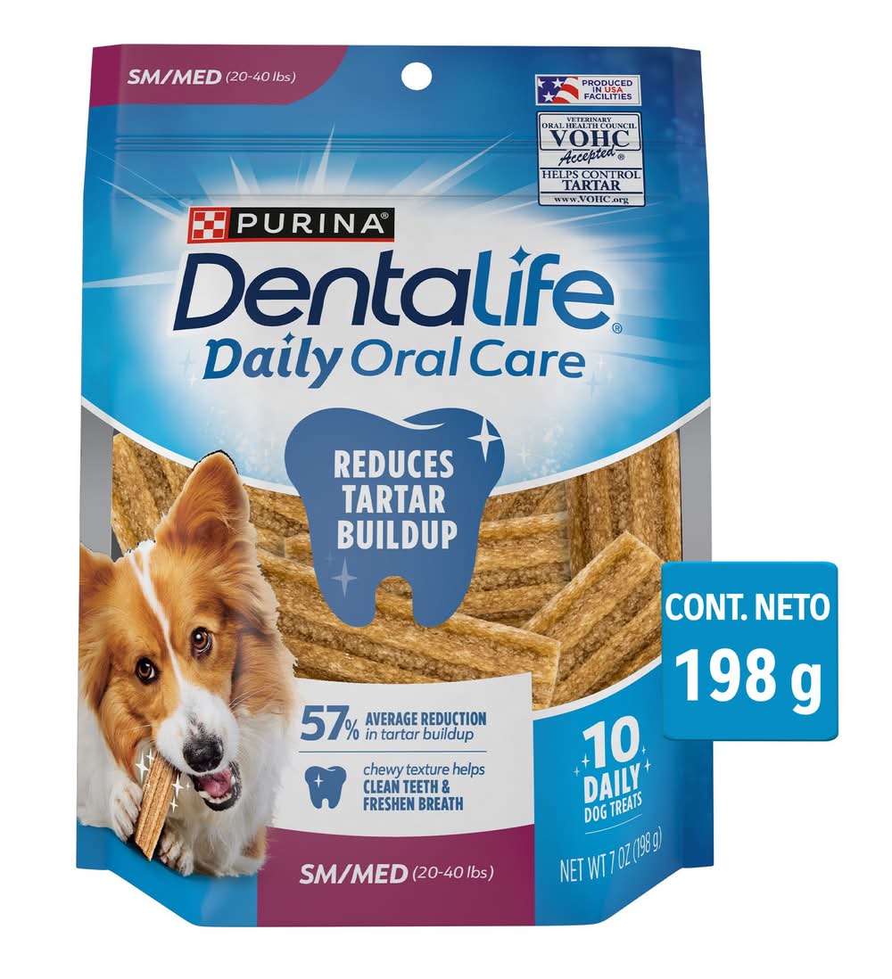 Purina DentaLife · Premio cuidado oral para perros, Raza Pequeña-Mediana (10 un)