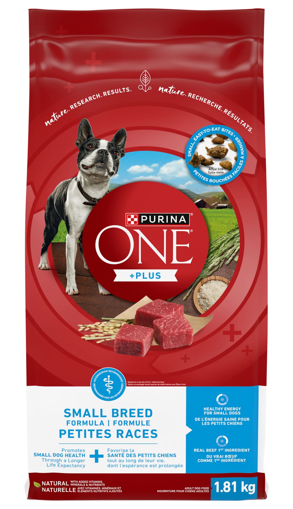 Purina one purina one smartblend formule pour petit chiens nourriture pour chiens (1,81 kg) - smartblend small breed natural dry dog food (1.81 kg)