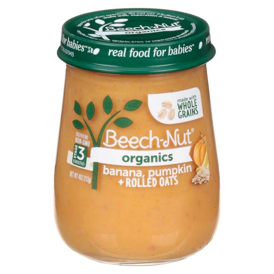 Beech-Nut Organics Stage 3 8 M+ Baby Food (banana- pumpkin-oats)