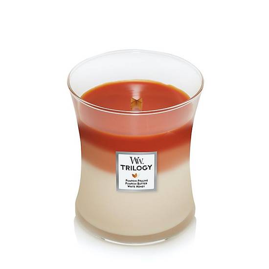 WoodWick® Pumpkin Gourmand Trilogy 9.7 oz. Medium Hourglass Candle