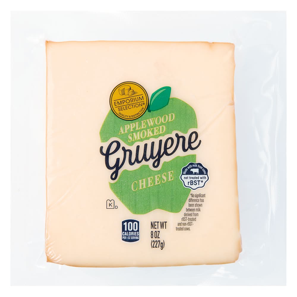 Emporium Selection Gruyere Cheese, Applewood Smoked (8 oz)