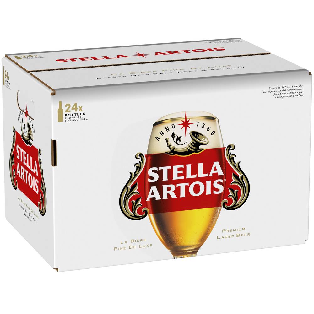 Stella Artois Premium Imported Lager Beer (24 pack, 11.2 fl oz)
