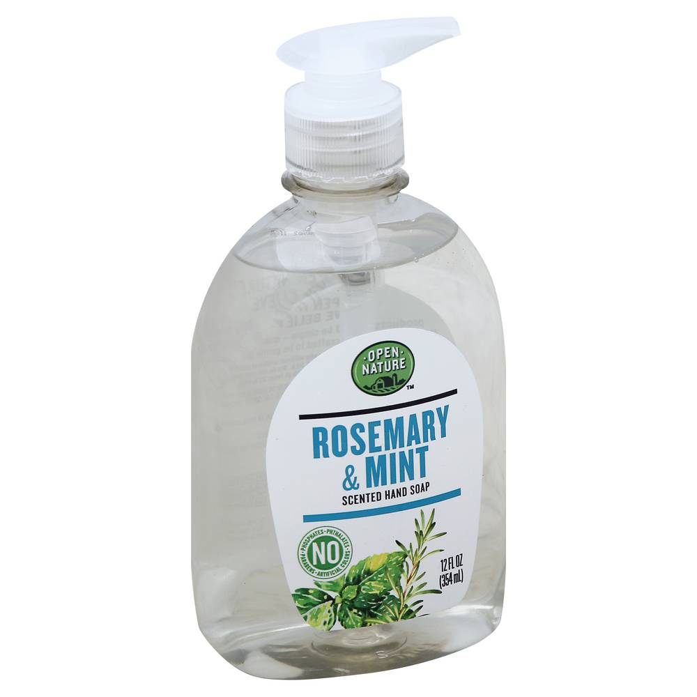 Open Nature Hand Soap Rosemary & Mint Scented (12.5 oz)