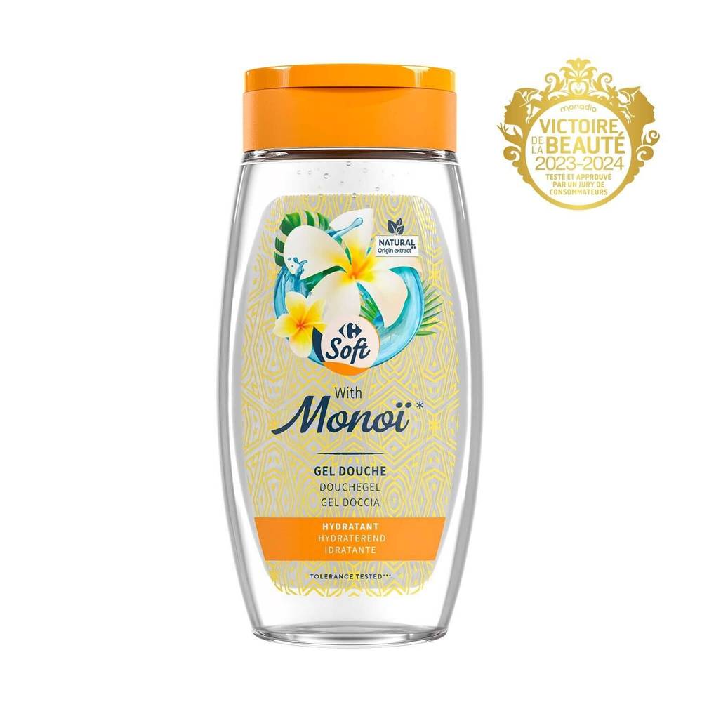 Carrefour Soft - Gel douche au monoï