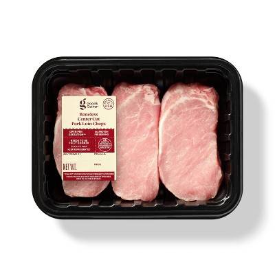 Boneless Center Cut Pork Loin Chops - price per lb - Good & Gather™