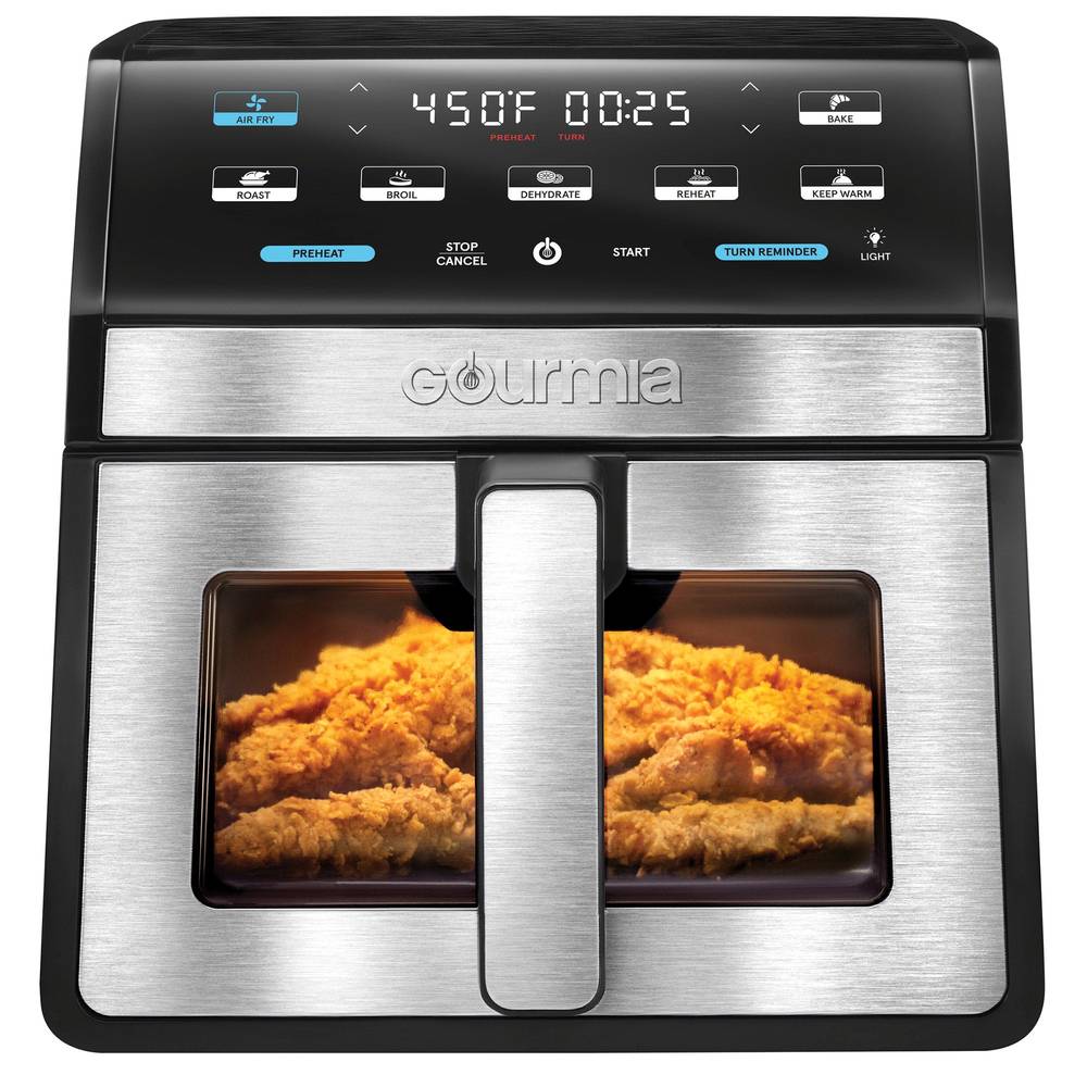 Gourmia 8 Quart Digital Air Fryer With Window & Light