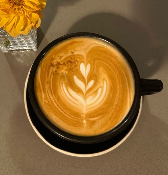 maple sea salt latte