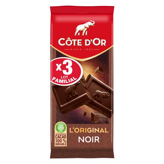Côte d'Or - L'original chocolat noir (3 pièces)
