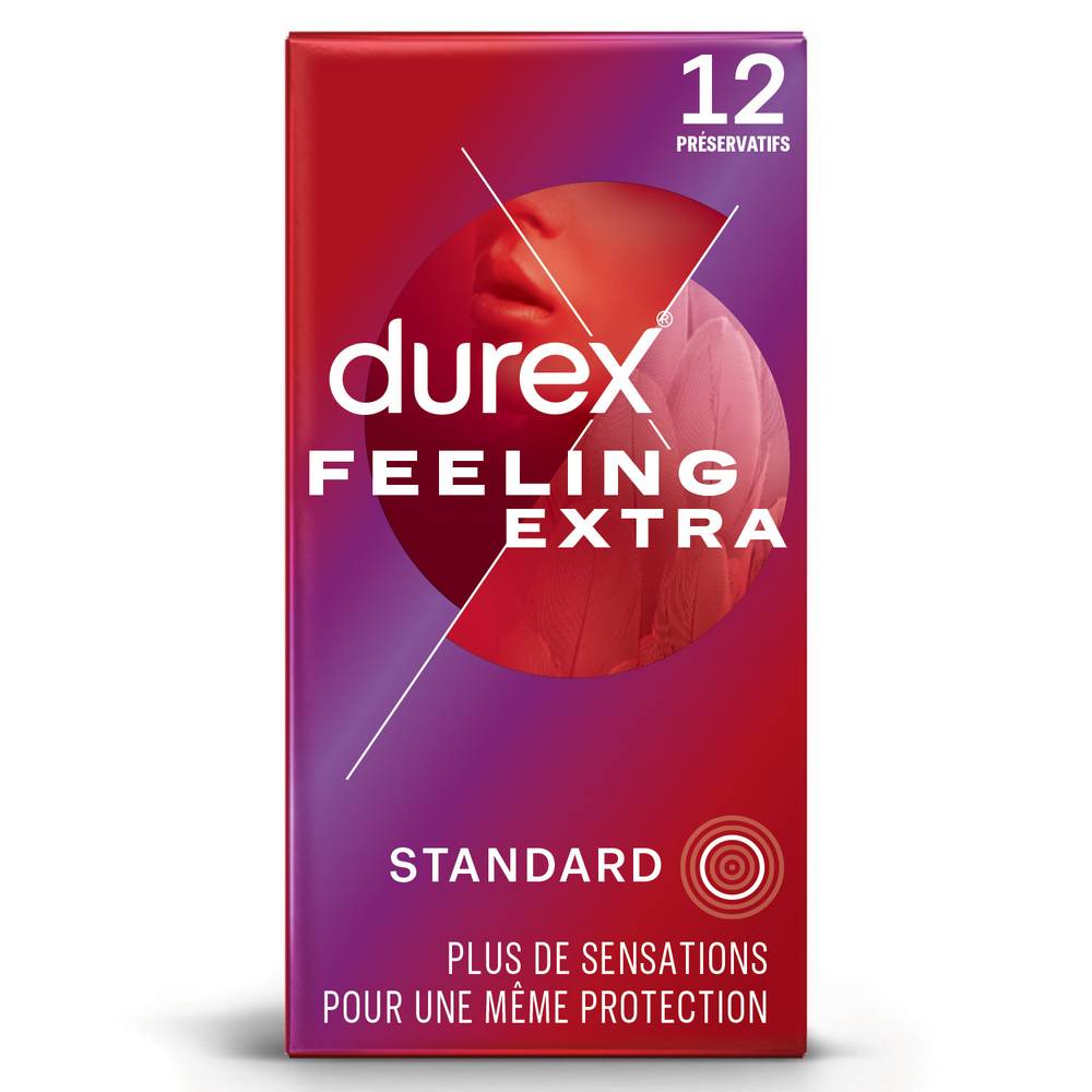 Durex - Préservatifs standard feeling extra