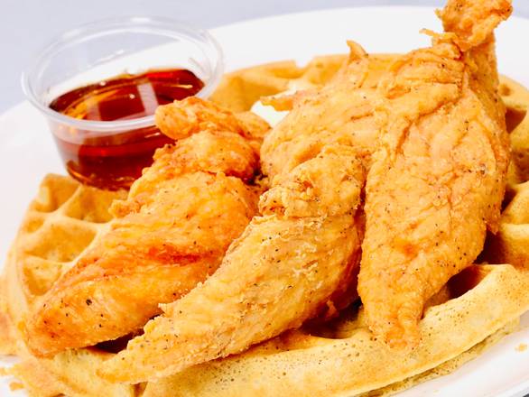 3 Chicken Tenders & Waffle