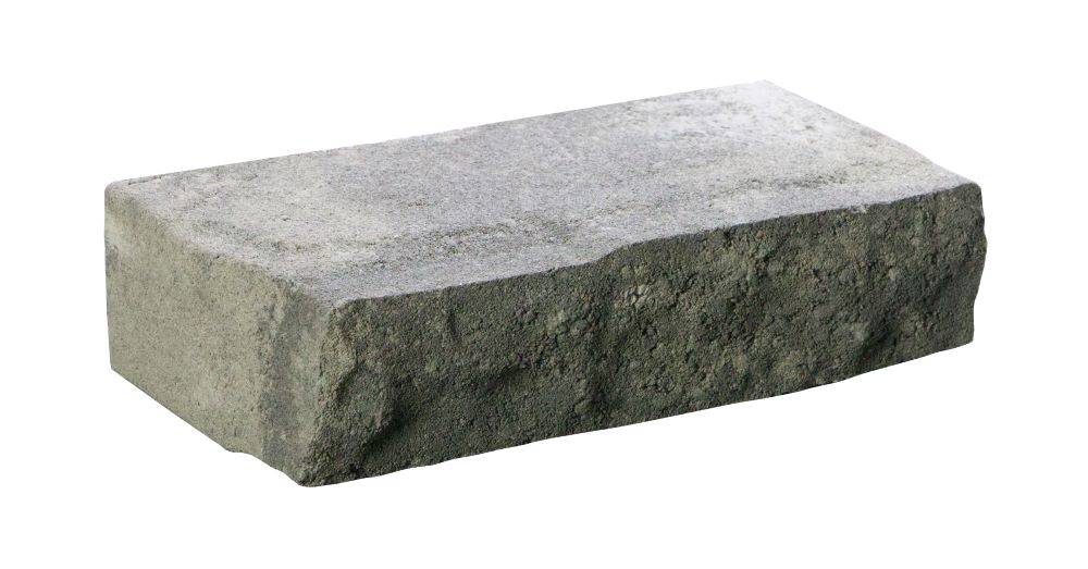 Oldcastle 2.6-in H x 10.5-in L x 5.2-in D Gray Concrete Retaining Wall Block | 14200457