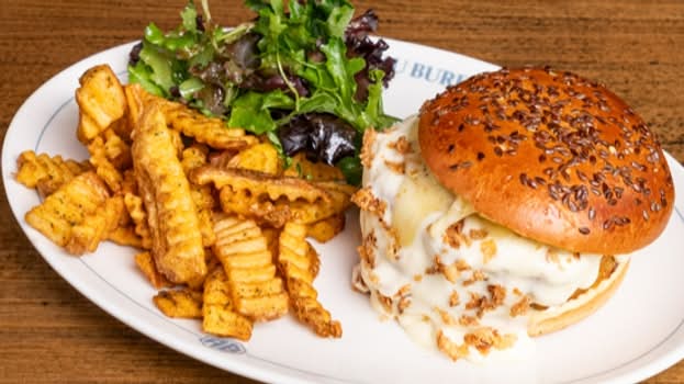 Raclette burger veggie