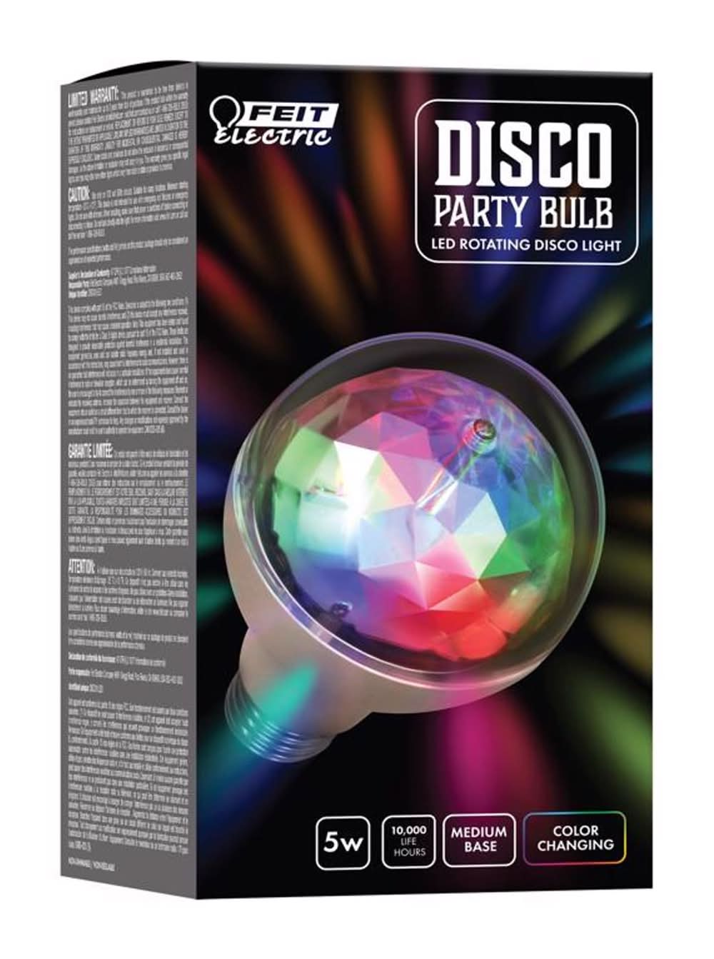 Feit A19 E26 (Medium) Led Bulb Color Changing 5 Watt Equivalence 1 Pk