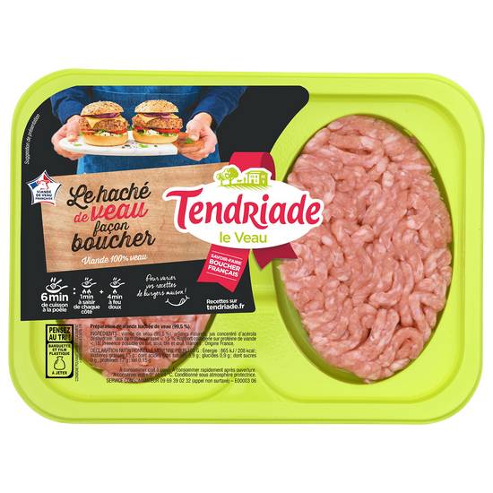 Tendriade - Haché de veau facon bouchère ( 2 pièces)