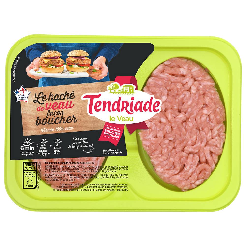 Tendriade - Haché de veau facon bouchère (200g)