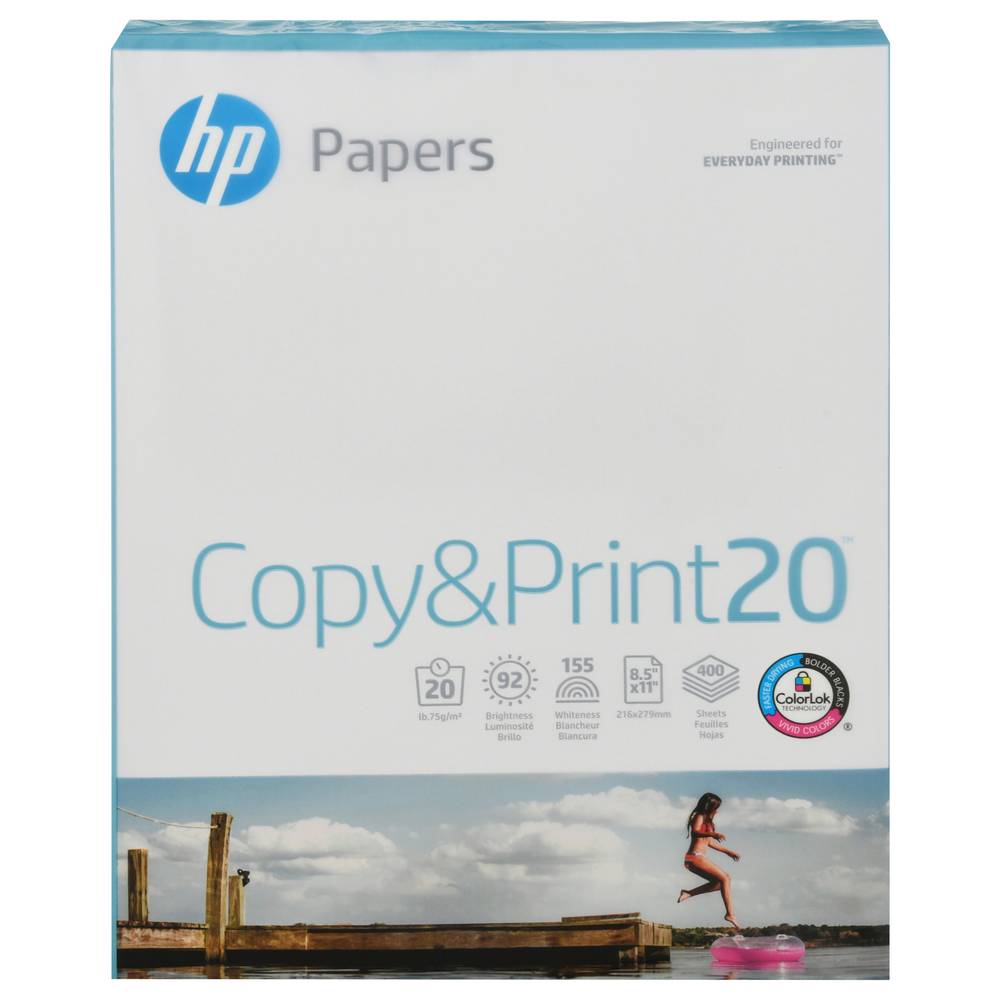 HP 8.5 X 11" 20lb Everyday Copy & Print Paper (400 ct)