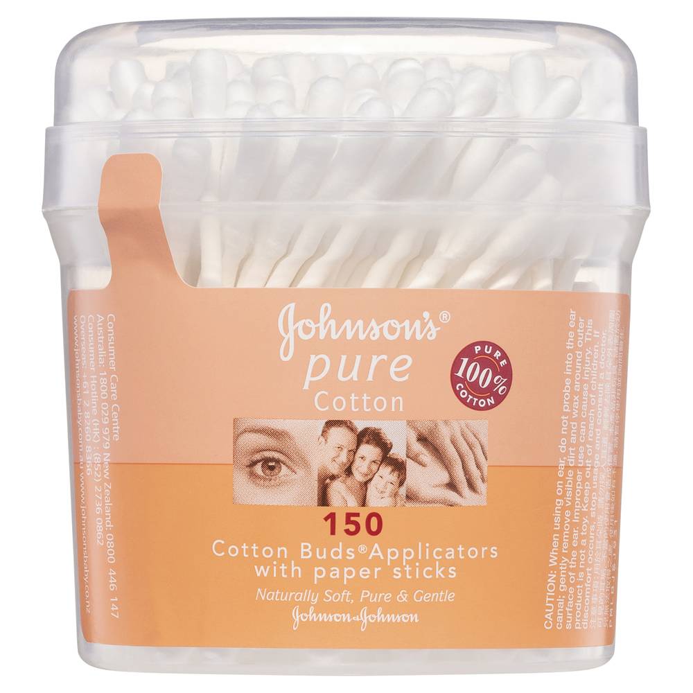 Johnson's Pure Cotton Buds Applicators (150 pack)