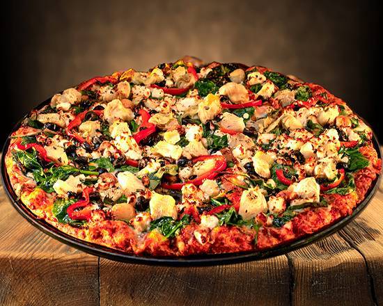 13" Large Greek Vegetarian Pizza (12 Slices)