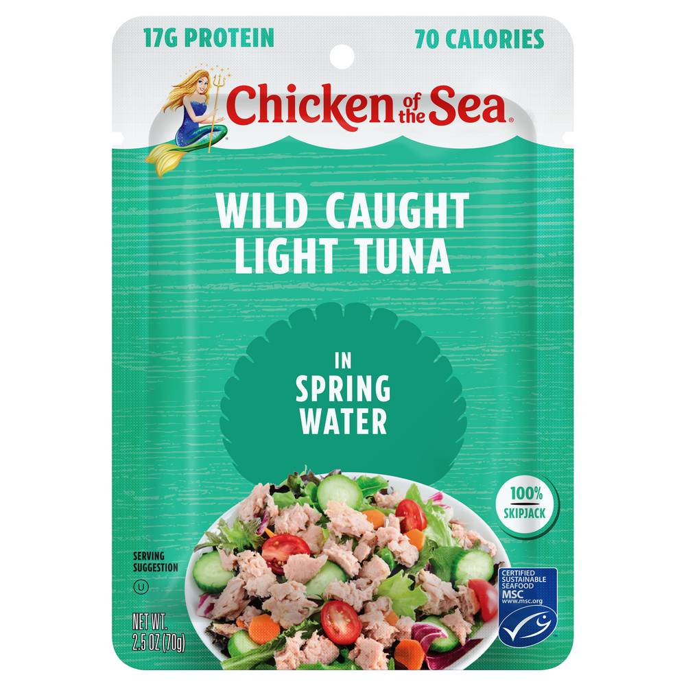 Chicken of the Sea Light Wild Caught Tuna in Spring Water (2.5 oz)