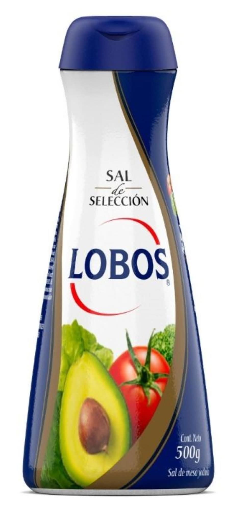 Lobos · Sal extra fina yodada de selección (500 g)