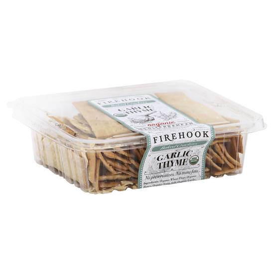 Firehook Organic Garlic Thyme Baked Crackers