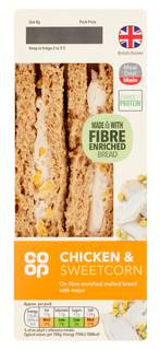Co-op Chicken & Sweetcorn Sandwich