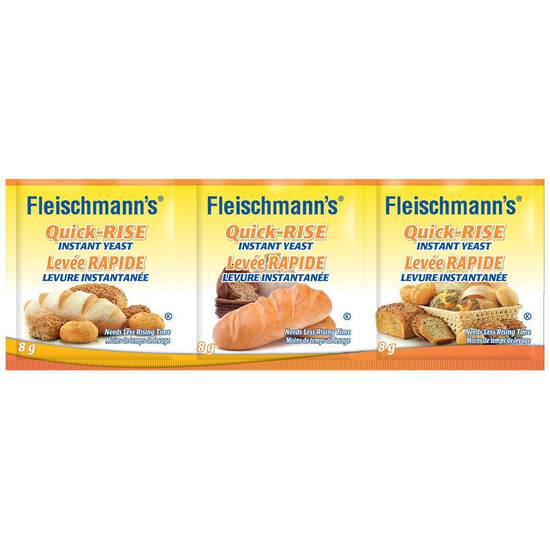 Fleischmann's Quick Rise Instant Yeast Strips (3 x 8 g)