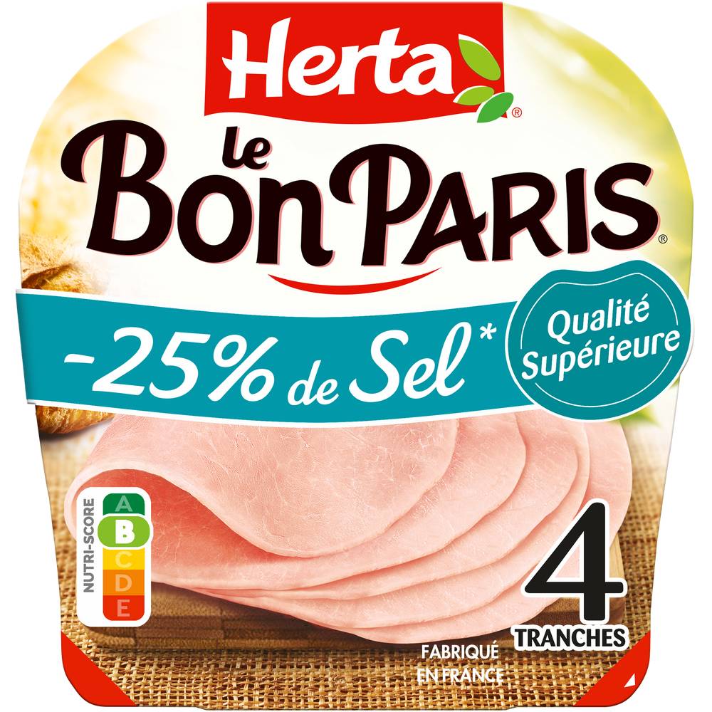 Herta - Jambon le bon Paris (4 pièces)