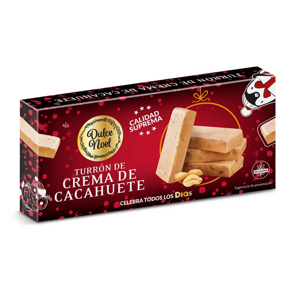 Turrón De Crema De Cacahuete Dulce Noel Dia Caja 150 G