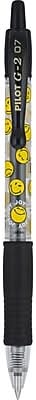 Pilot G2 SmileyWorld Retractable Gel Pen, Fine Point, 0.7mm, Black Ink (G2H--BLKFBC)
