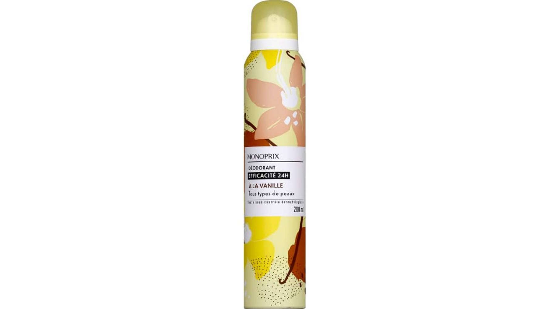 Monoprix - Déodorant 24h à la vanille (200ml)